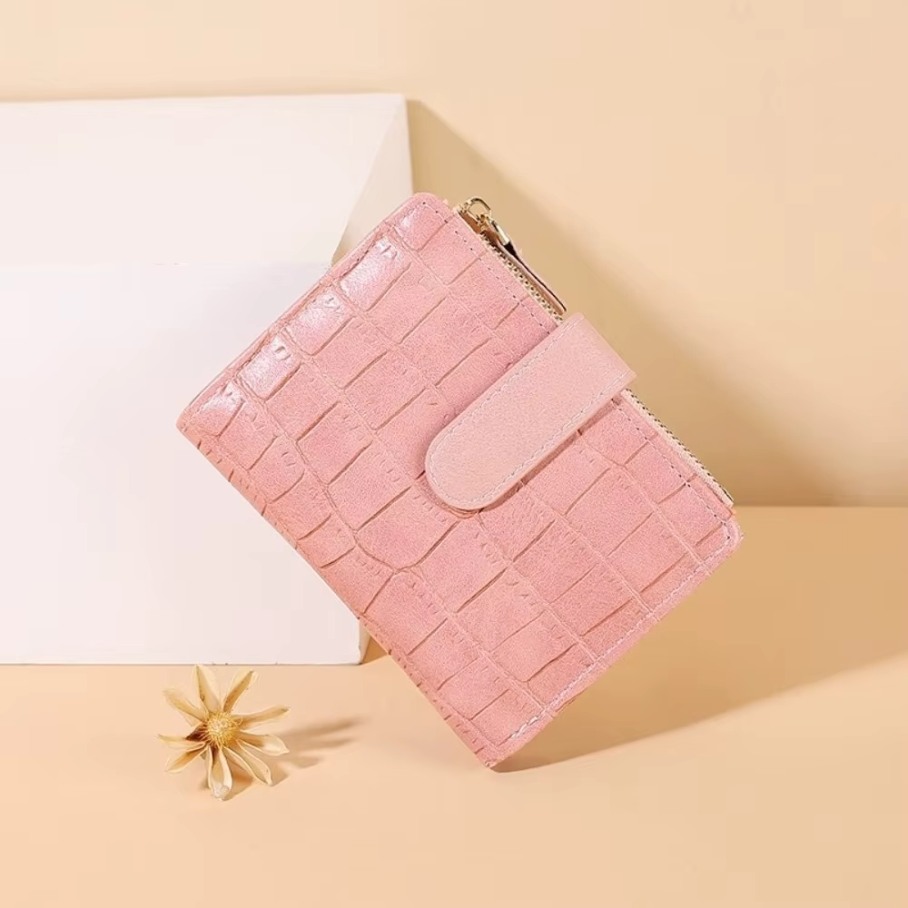 Cartera Bifold Ultrafina – Estampado Cocodrilo y Ventana para Carnet - imagen 2