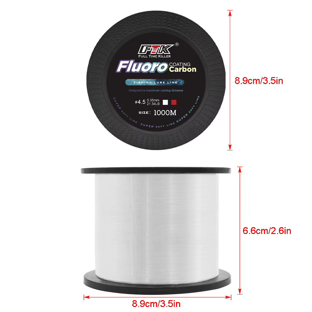 Línea FTK Monofilamento Recubierta de Fluorocarbono para Carpas - imagen 2