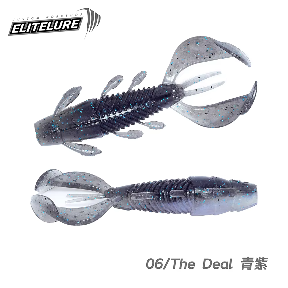 Elitelure Panthera Shad – Vinilo sinking cremoso 2,5-3,2''
