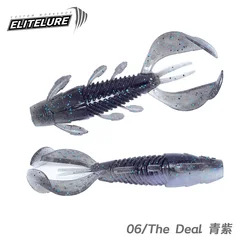 Elitelure Panthera Shad – Vinilo sinking cremoso 2,5-3,2''