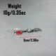 Señuelos giratorios en espiral rojos con corazón – Cuchara metálica - imagen 5