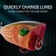 Giratorios de pesca doble anillo ShareShark de acero inoxidable - imagen 3