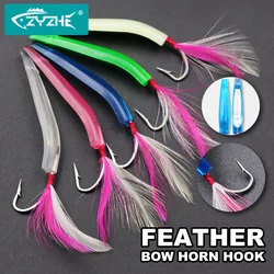 Señuelos ZYZHE Bowhorn – Plumas para surfcasting
