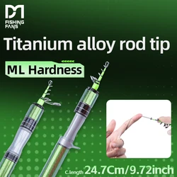 Caña telescópica de viaje ML FISHINGFANS con punta de titanio