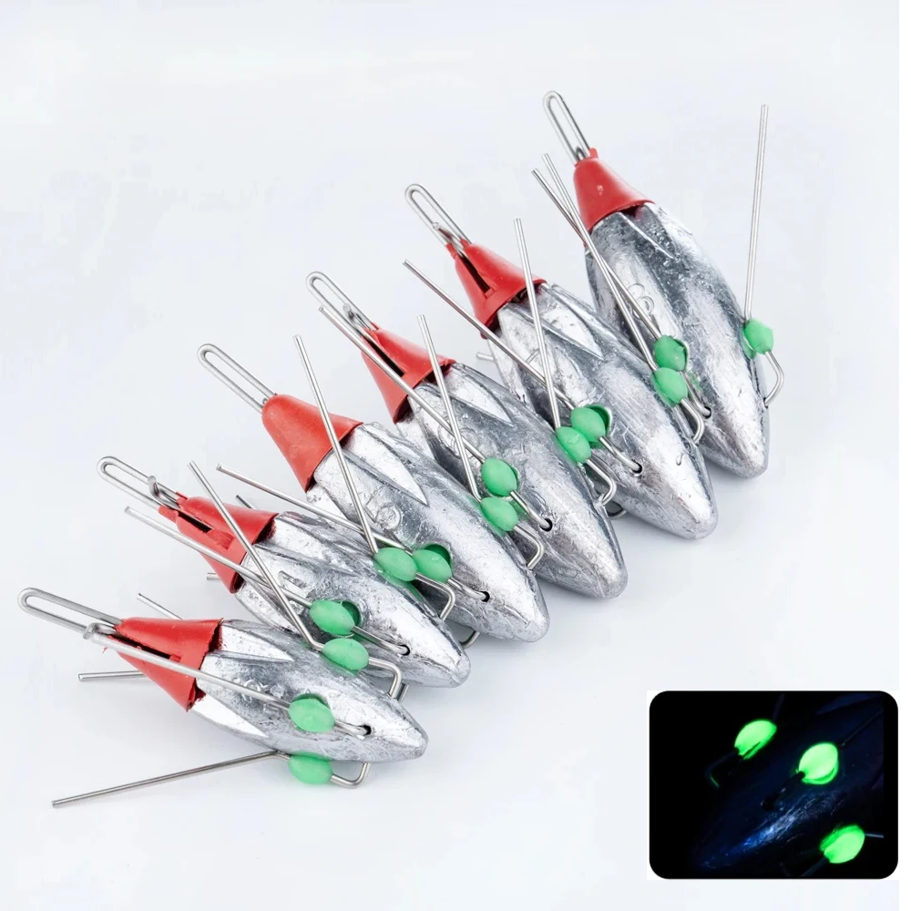 Plomos Sputnik surfcasting con cuentas luminosas y hundimiento rápido - imagen 4