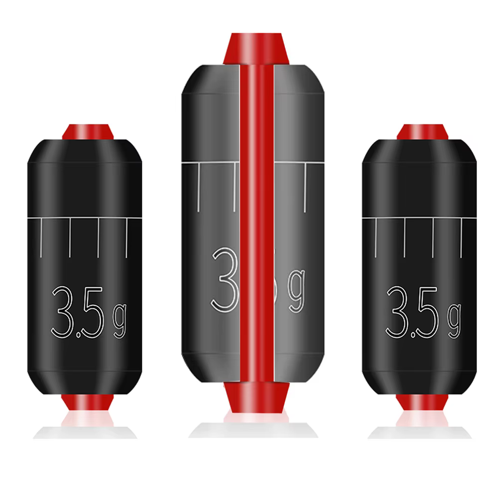 DNDYUJU Plomos de pesca 1,5 g–4,0 g conector de frijol - imagen 5