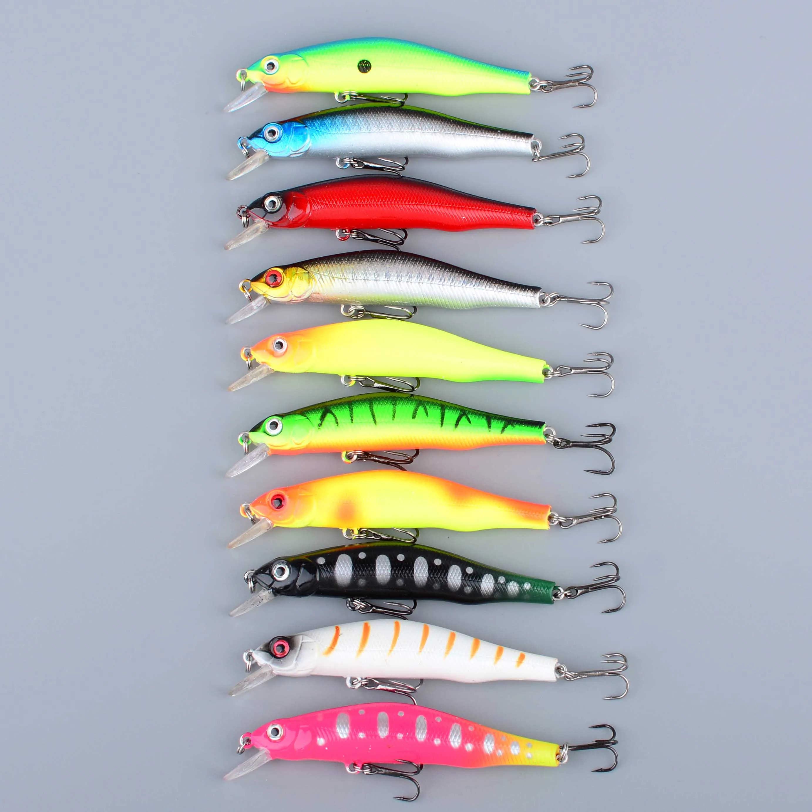 Señuelo minnow 9 cm con ojos 3D