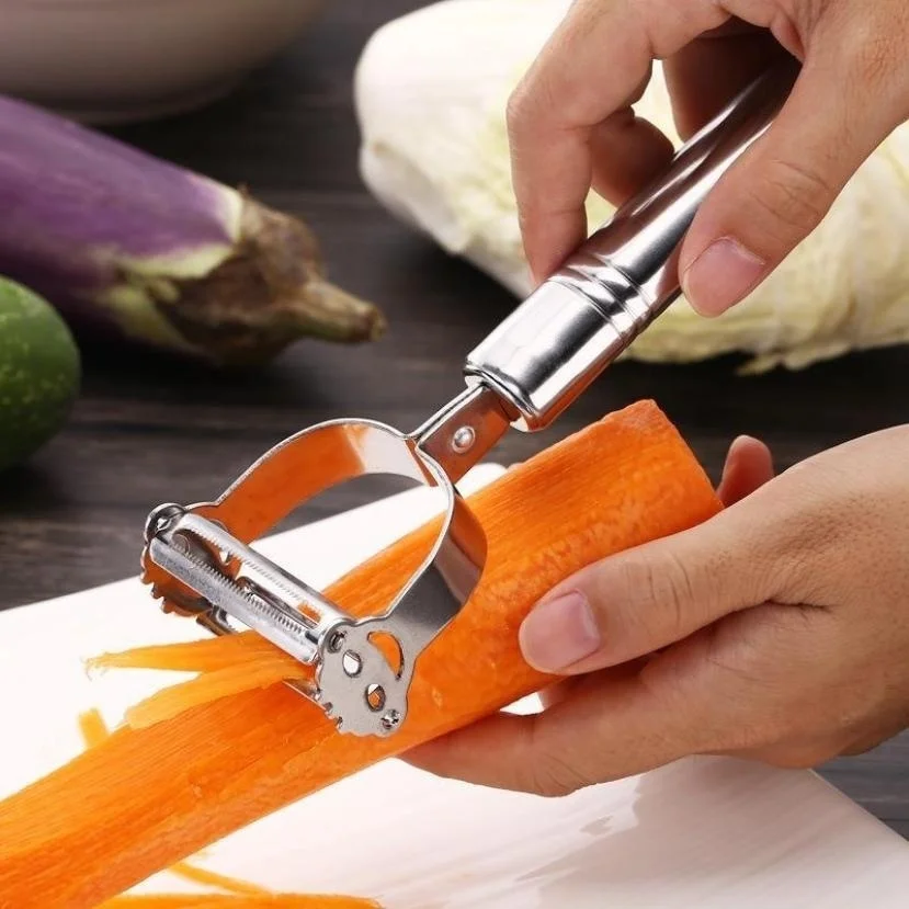 Rallador de acero inoxidable con pelador juliana para verduras