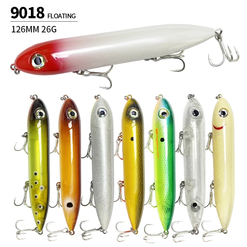 Super Spook Topwater 125mm 26g Cebo Lubina Superficie Flotante - imagen 5