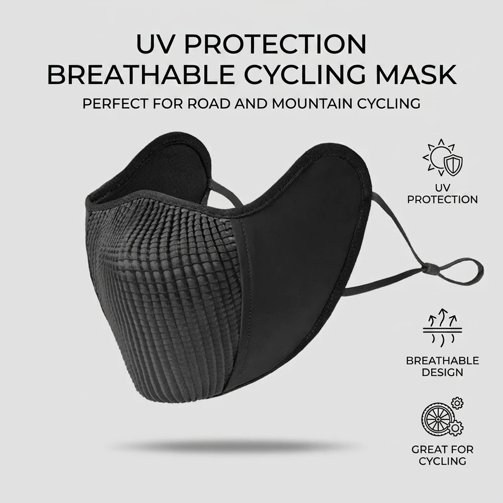 Máscara de protección solar transpirable UV resistente ciclismo - imagen 2