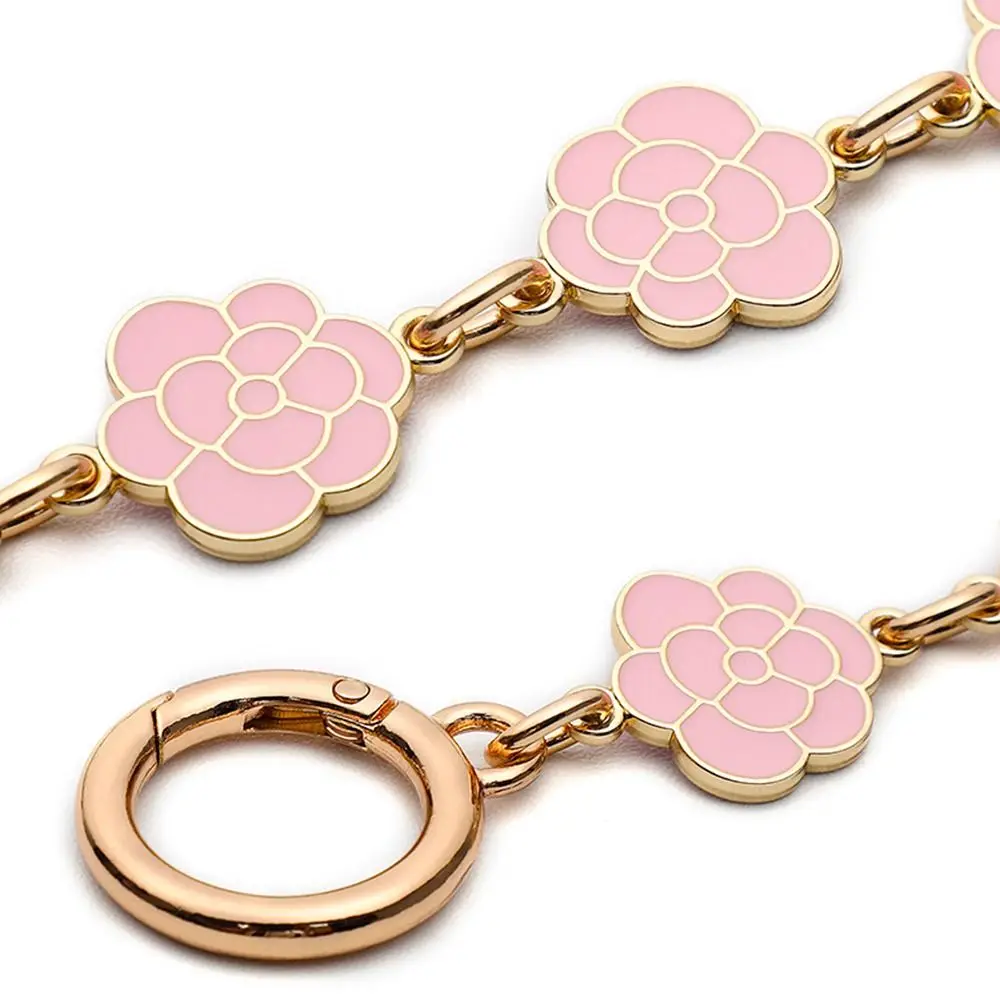 Cadena de extensión para bolso con forma de camelia, repuesto