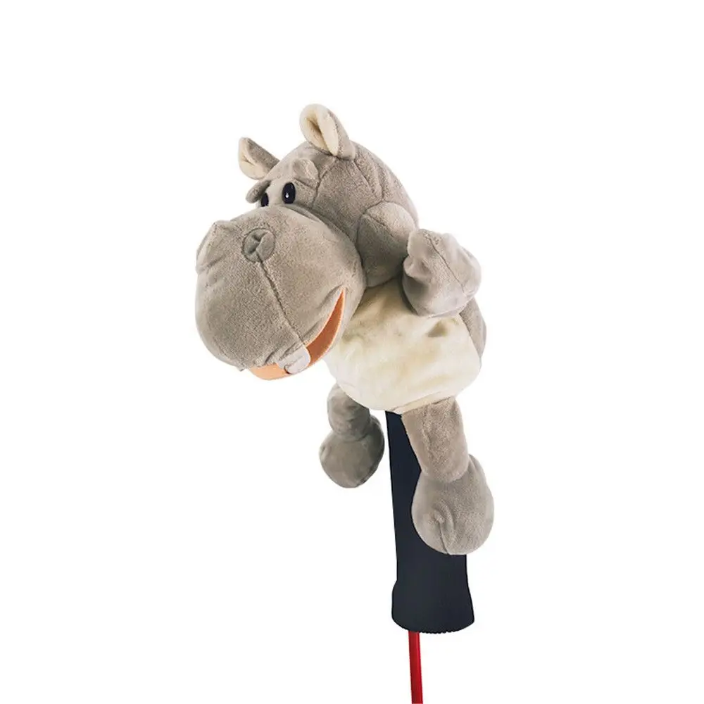 Funda para palo de golf colocada en madera