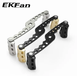 Manivela de baitcasting EKFan de aluminio con doble perilla BC