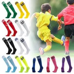 Calcetines de fútbol antideslizantes transpirables hasta la rodilla