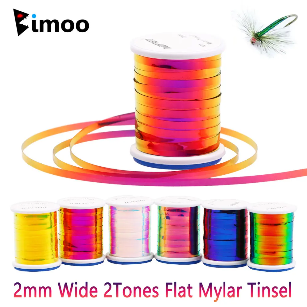 Bimoo Oropel Flashabou para atado de moscas ninfa trucha y agua salada