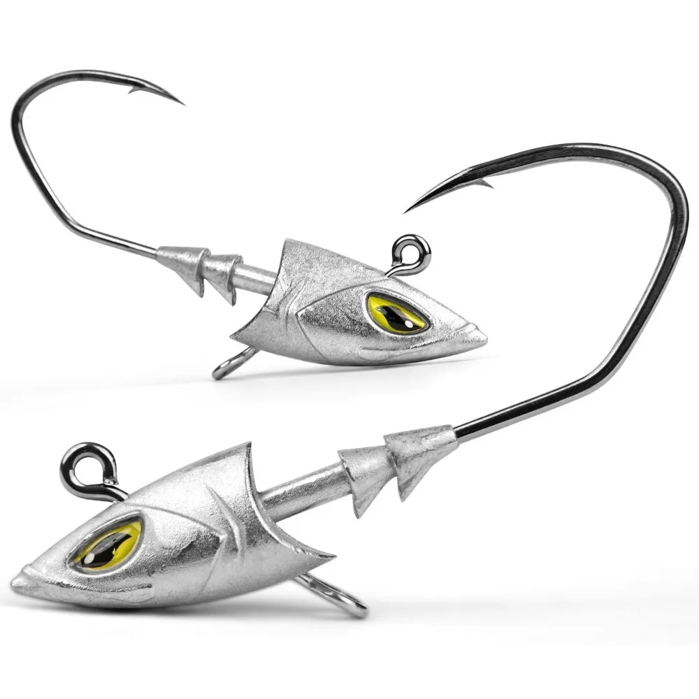 Anzuelos metálicos swimbait con plomada y ojos luminosos - imagen 3