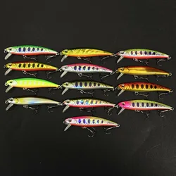Señuelos Minnow hundidos de plástico duro para pesca en arroyos