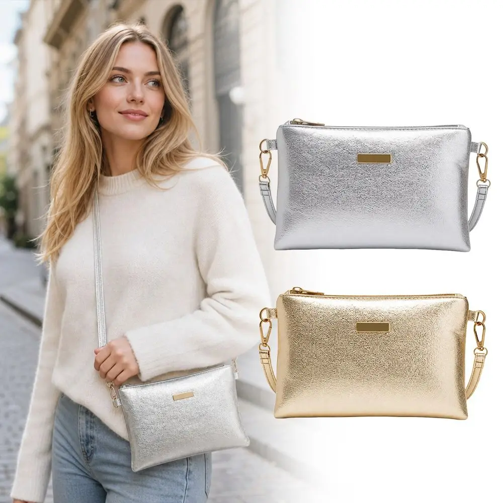 Bolso bandolera lentejuelas brillante gran capacidad – estilo vintage