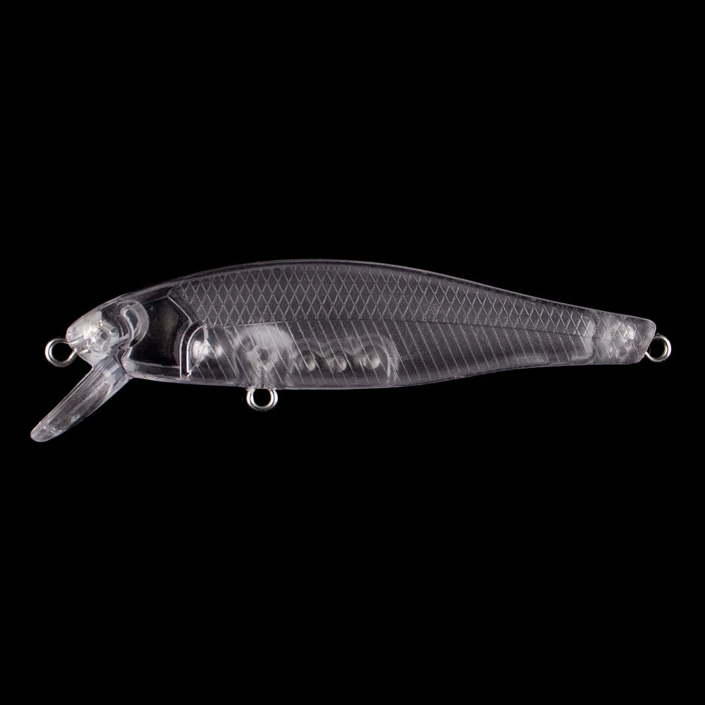 Cuerpo minnow en blanco sin ojos