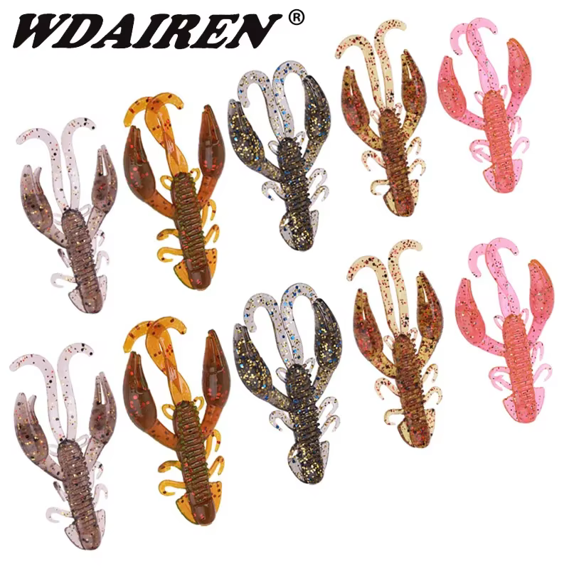Wobblers Cebo Suave Larva de Cangrejo – Señuelo Silicona Lubina - imagen 3