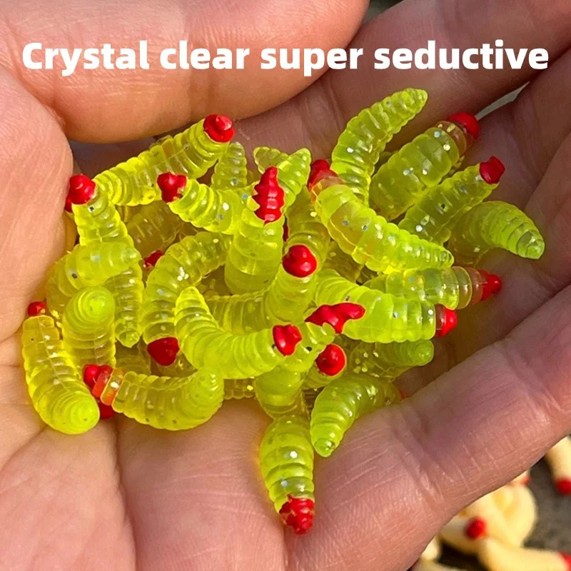 Gusano suave realista de 2 cm