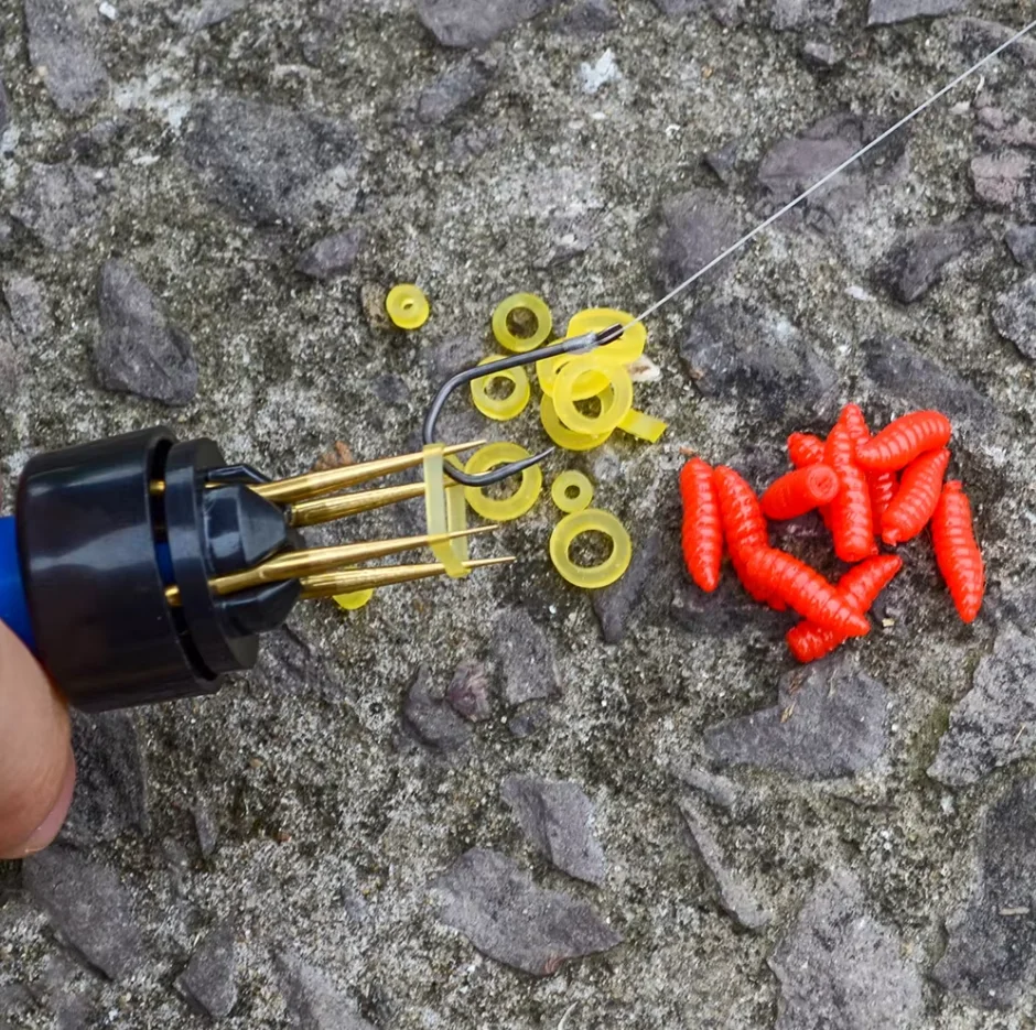 Detalle del sistema de sujeción del cebo