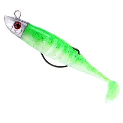 Señuelo suave Jig Head cola T 10cm 15,5g