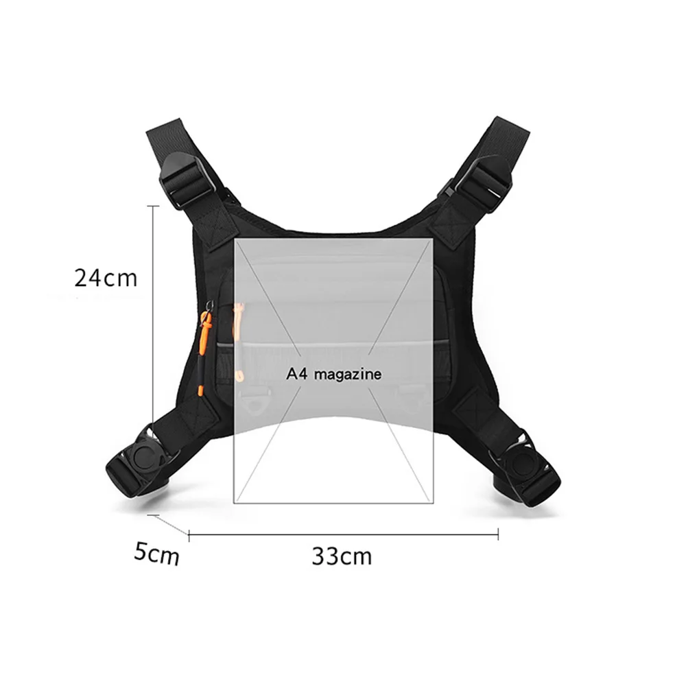 Riñonera táctica impermeable para pesca y ciclismo, bolsa pecho - imagen 5