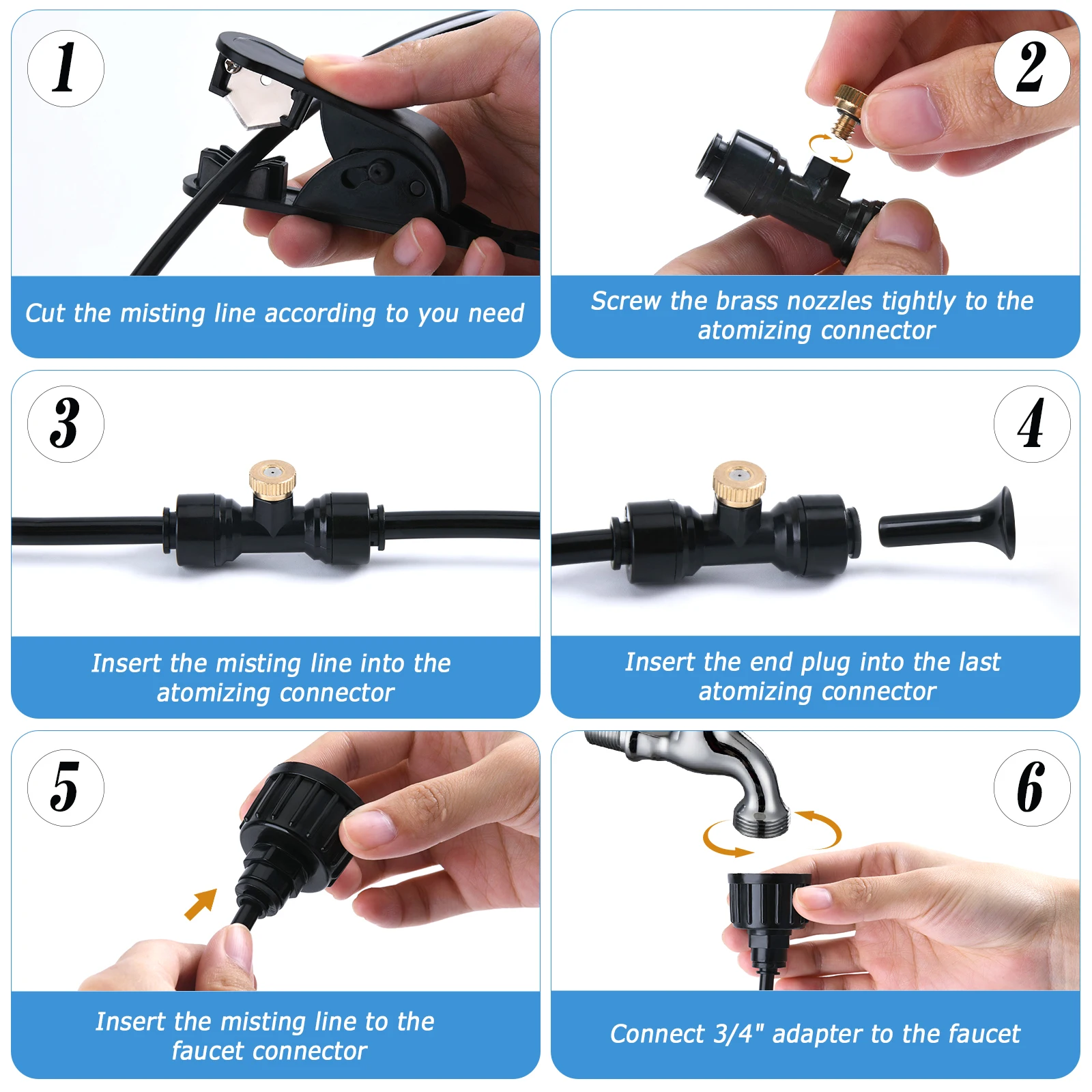 Goture Manguera flexible universal para riego y nebulización - imagen 4