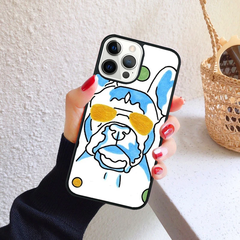 Funda bulldog francés frontal