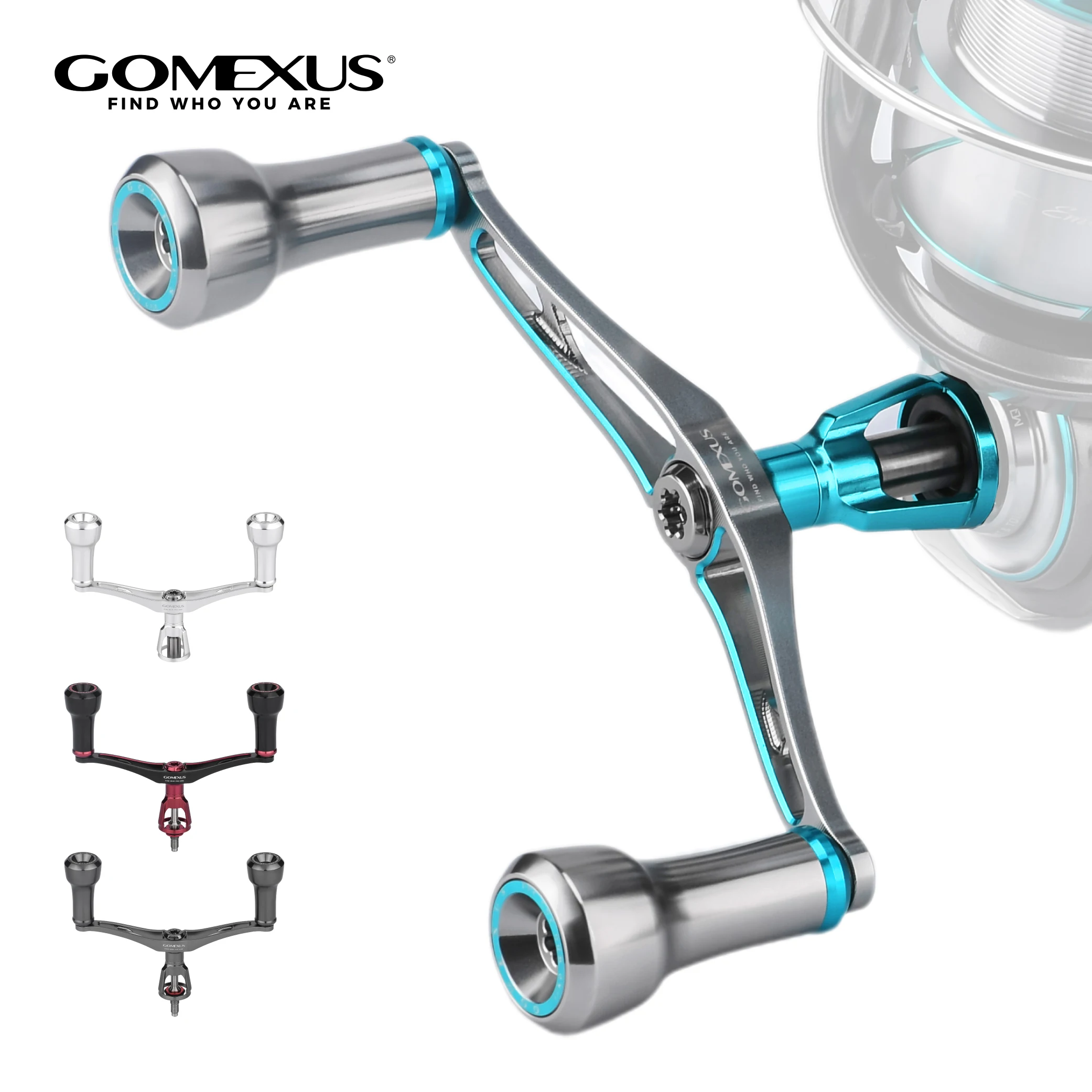 Soporte de carrete Gomexus R4EM con protección para giratorio