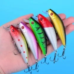 Wobbler Minnow cebo duro con Jig – alimentador de peces