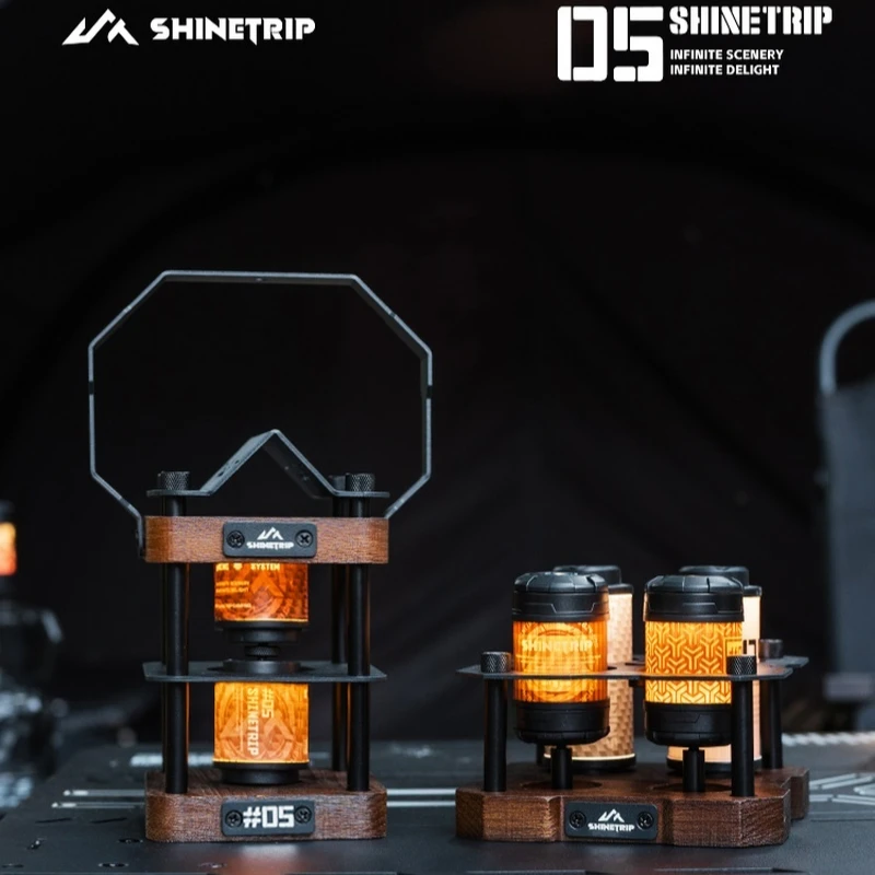 ShineTrip Lámpara de camping LED regulable 4 niveles con imán - imagen 3