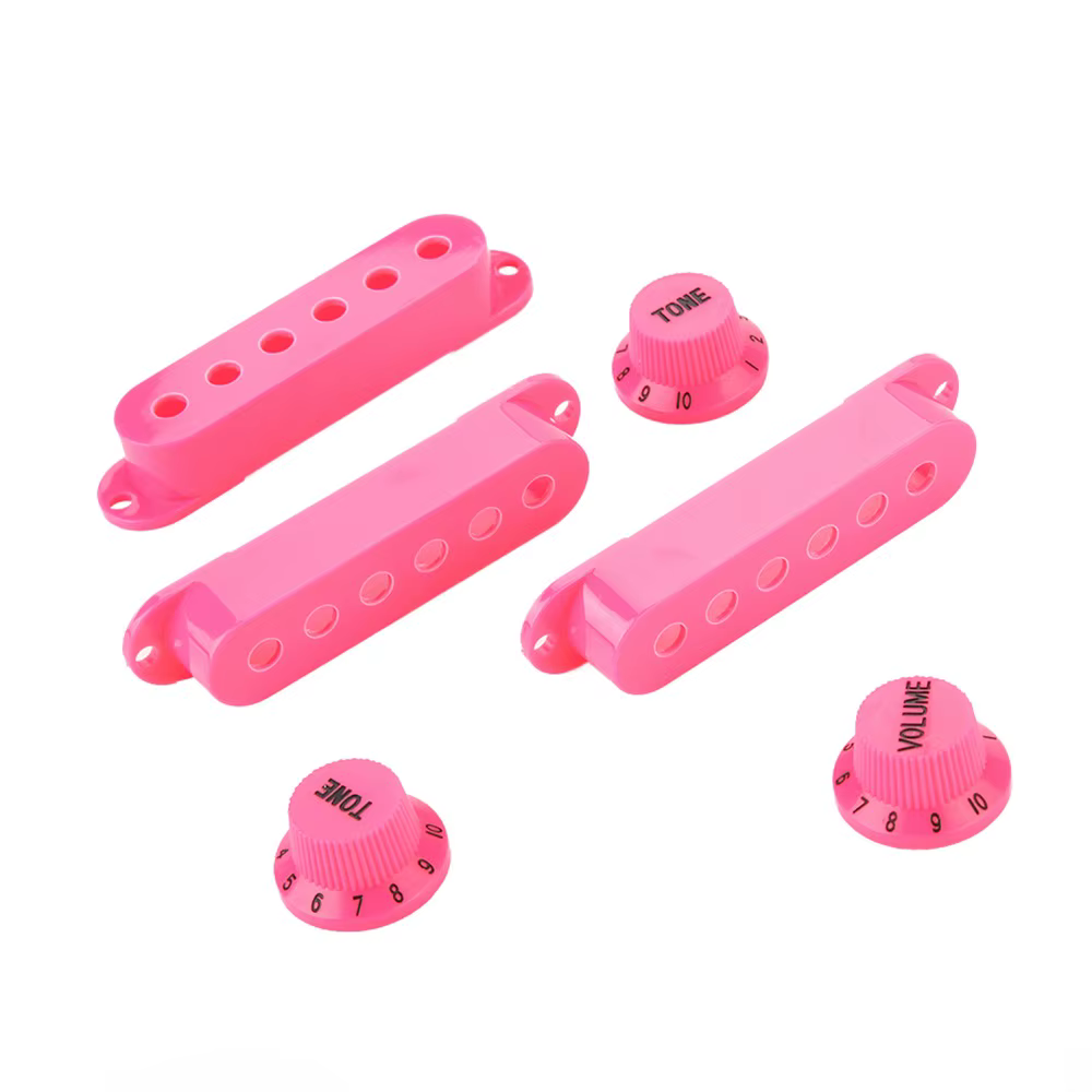 Cubiertas micrófono single coil ABS rosa y azul para guitarra eléctrica - imagen 2