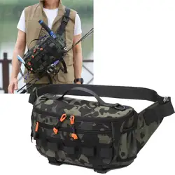 Molle Bolsa de pecho táctica para pesca – Riñonera almacenamiento