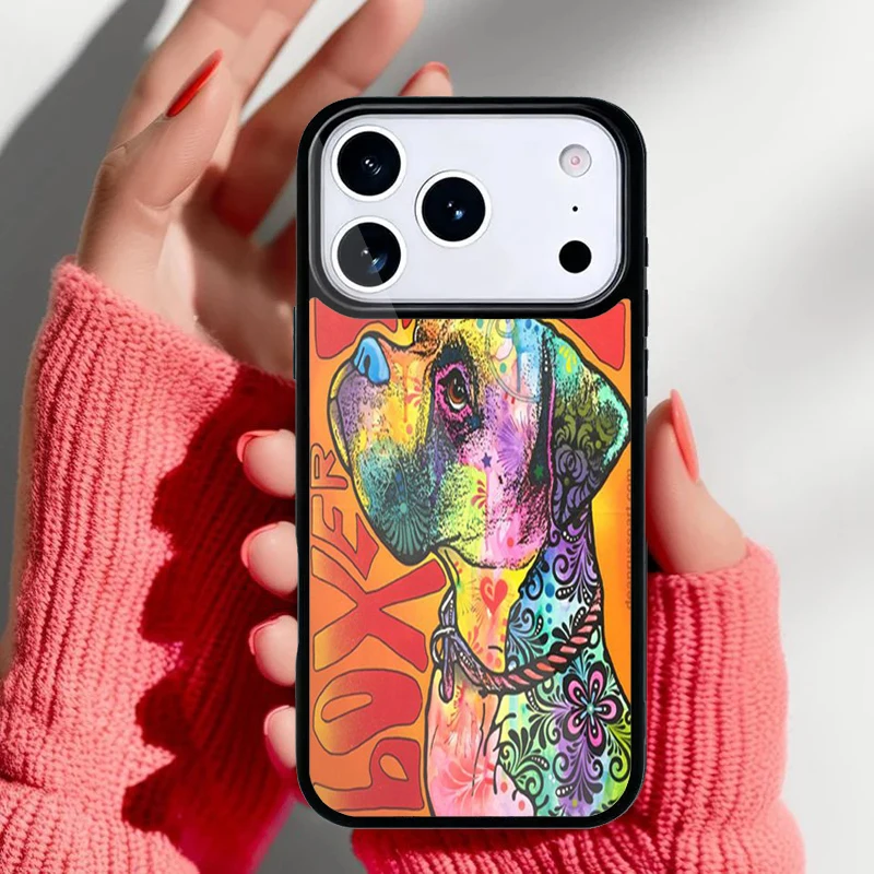 Funda para iPhone con diseño de cachorros Boxer