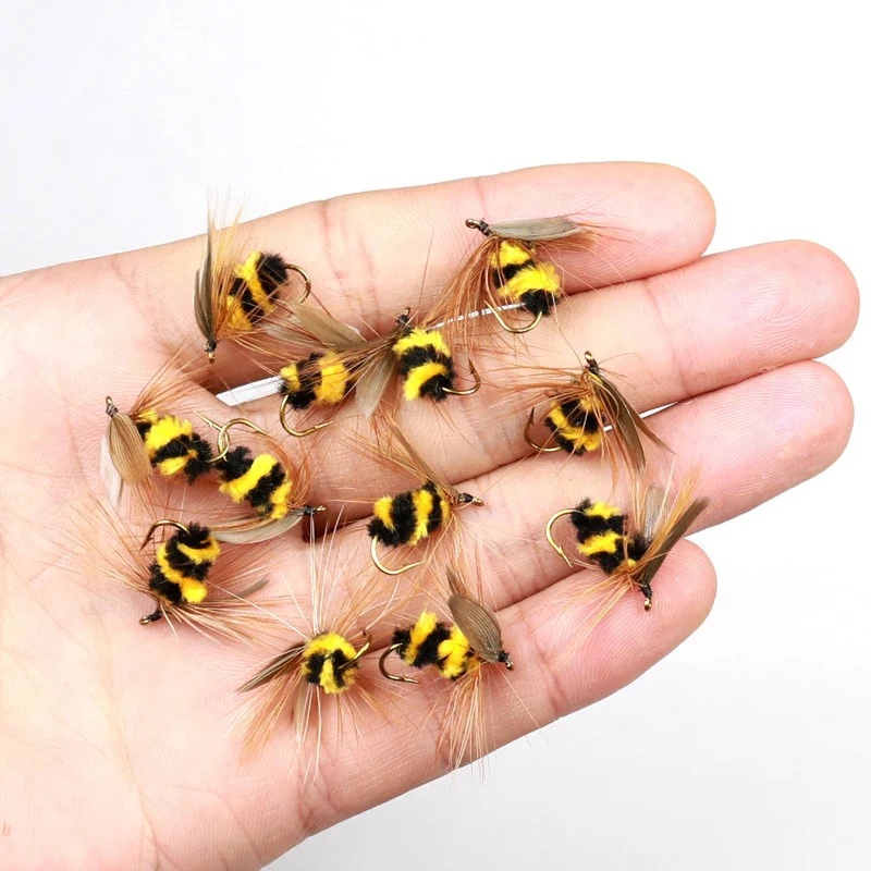 Señuelo artificial de abeja vista frontal