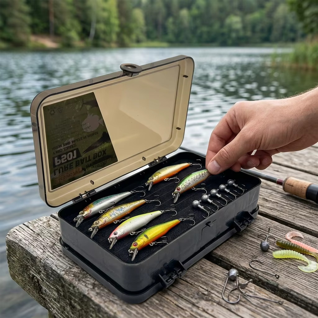 Caja Organizadora de Señuelos de Pesca – 2 Capas Gran Capacidad - imagen 4