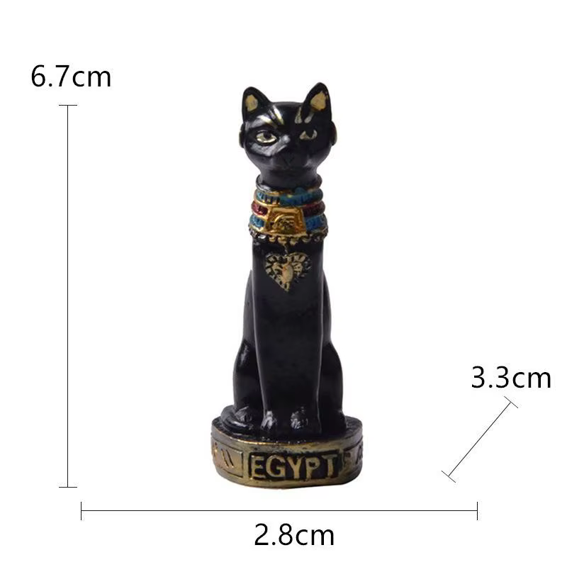 Estatuilla Gato Egipcio Ornamento Vintage Hogar Jardín - imagen 3