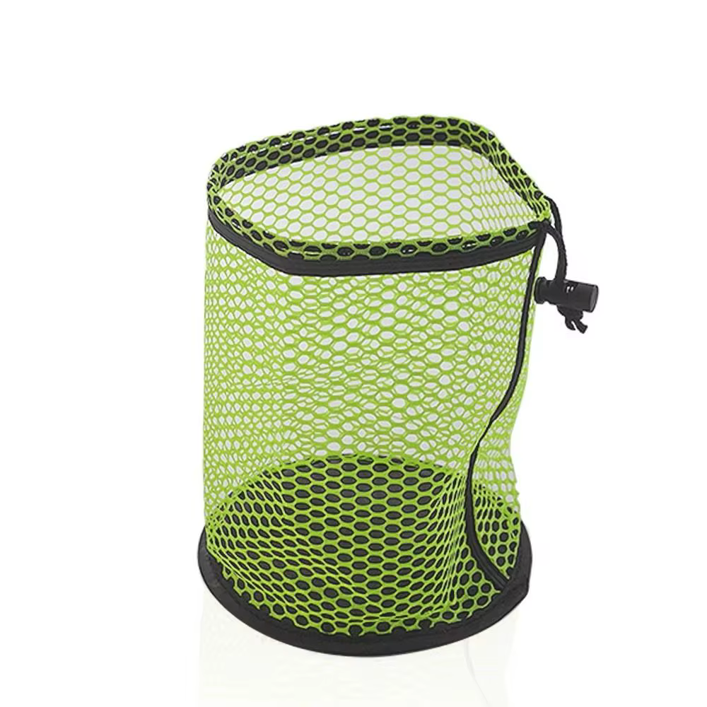 Bolsa malla nylon con cordón para pelotas de golf