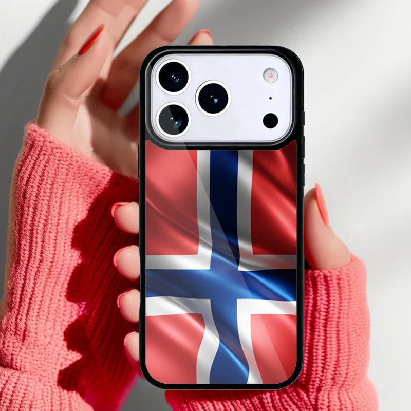 Funda con bandera de Noruega para iPhone