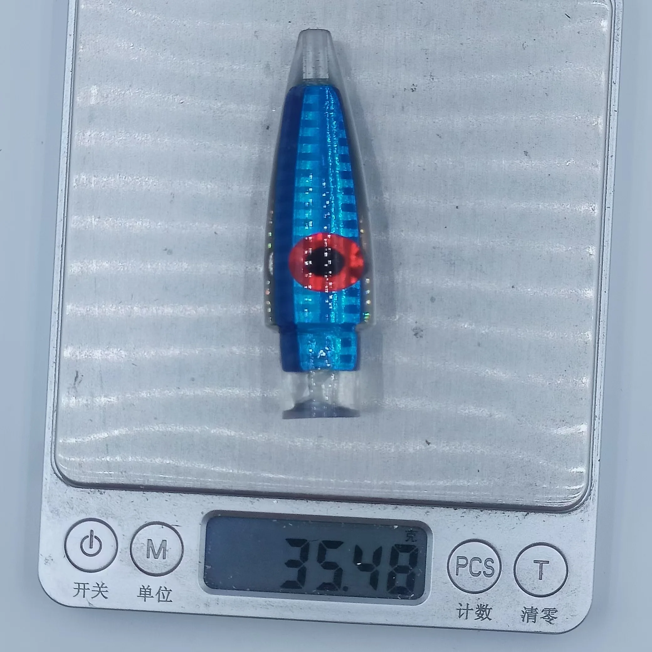 Cebo de atún de resina con cabeza de pez para pesca deportiva