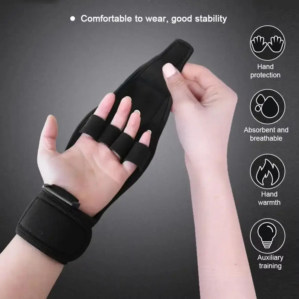 Guantes de rehabilitación para dedos con férula antideslizantes - imagen 3