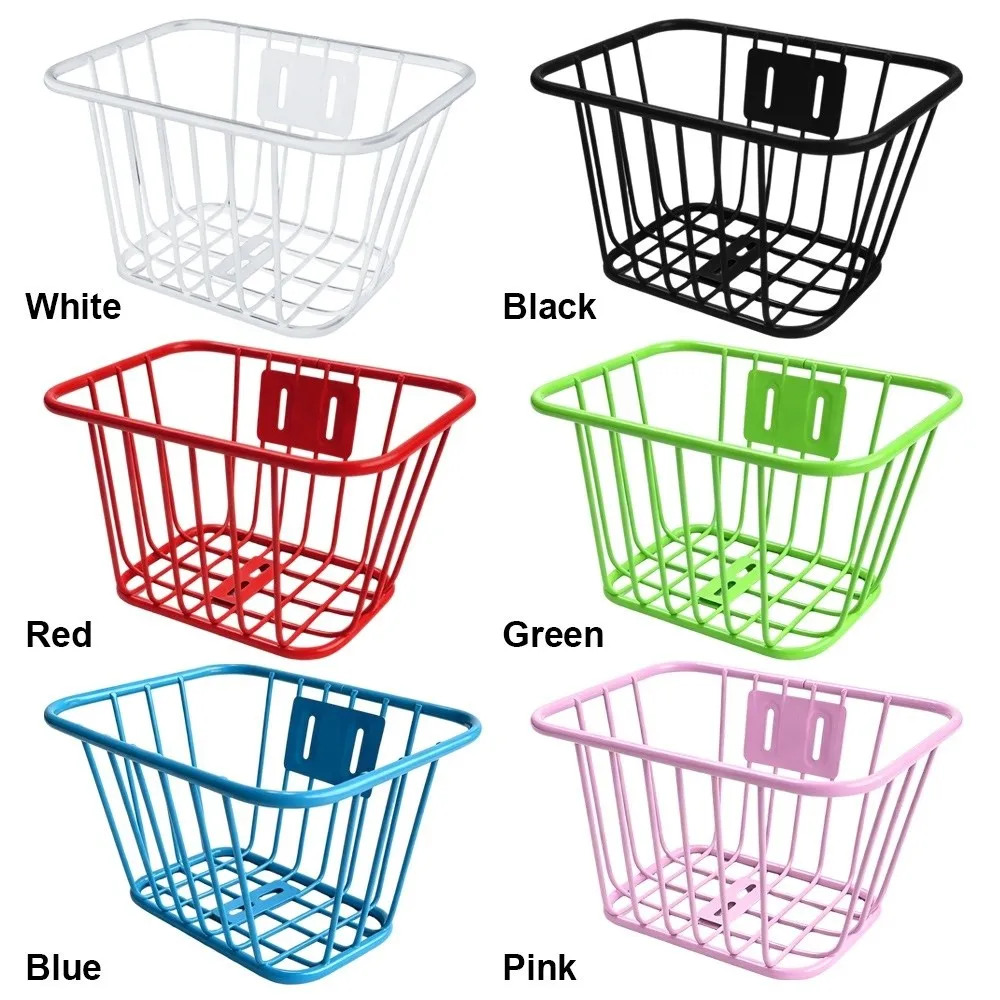 Cesta delantera fija de metal para bici de montaña – ajustable - imagen 2
