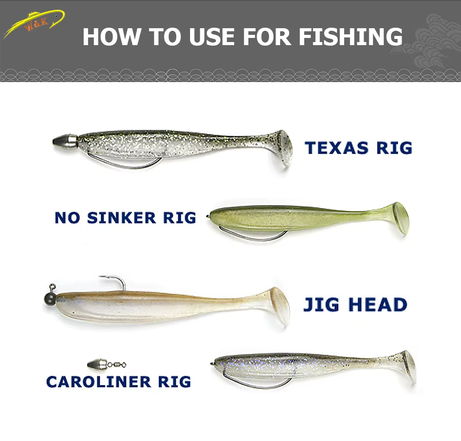 Key Shad Jig Rig – Señuelo blando aroma camarón para lubina - imagen 2