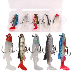 Señuelos de Vinilo 8,5 cm para Pesca con Anzuelos