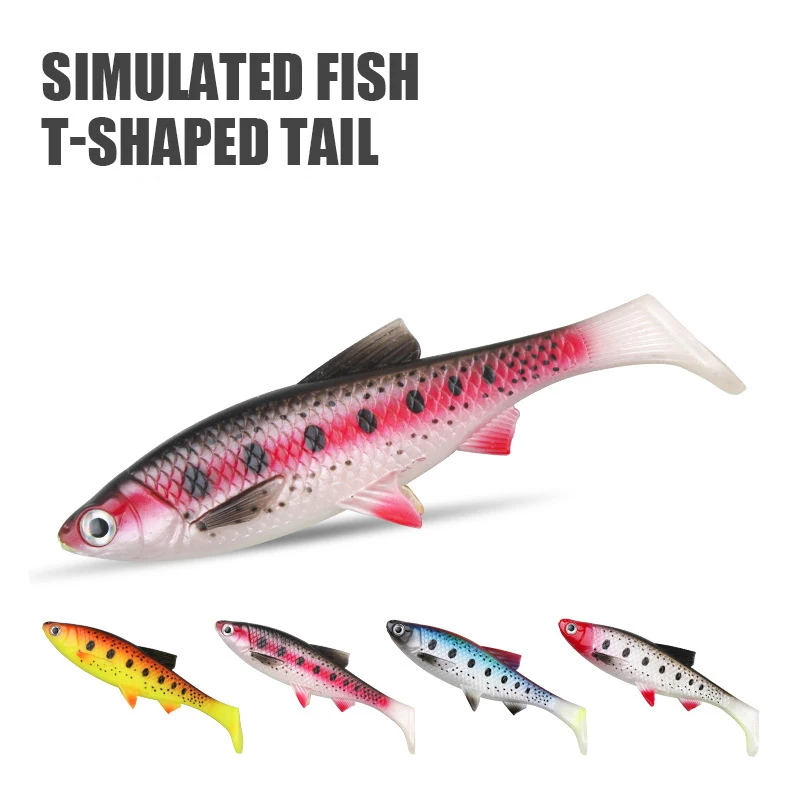 Señuelo de silicona con cola de paleta Swimbait para lubina rosa - imagen 2