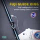 FISHINGFANS Caña de calamar punta titanio, guías Fuji ligera - imagen 3