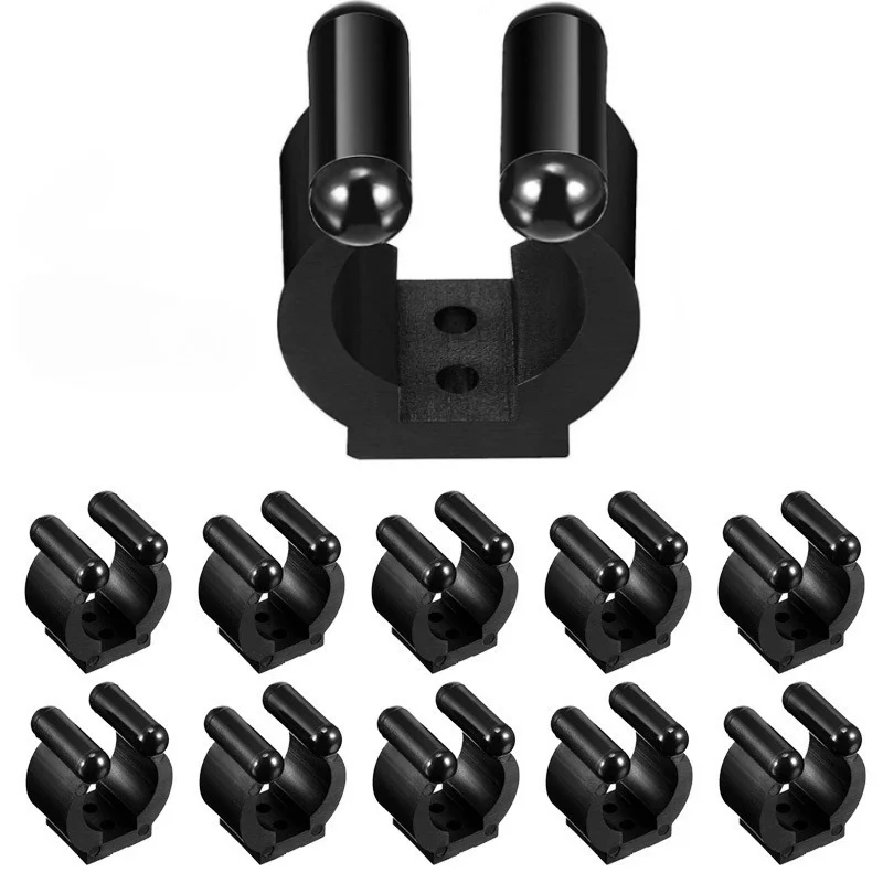 Soporte de pared y clips para organización