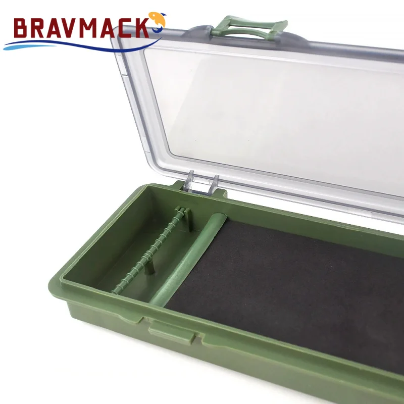 BRAVMACK Caja rígida para aparejos de carpa con pasadores - imagen 2